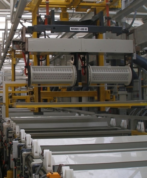 Aalberts surface technologies Brzotin-Bak 2 ZnNi drum line Brzotin