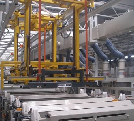 Aalberts surface technologies Brzotin-Bak 3 ZnNi rack line Brzotin Bak