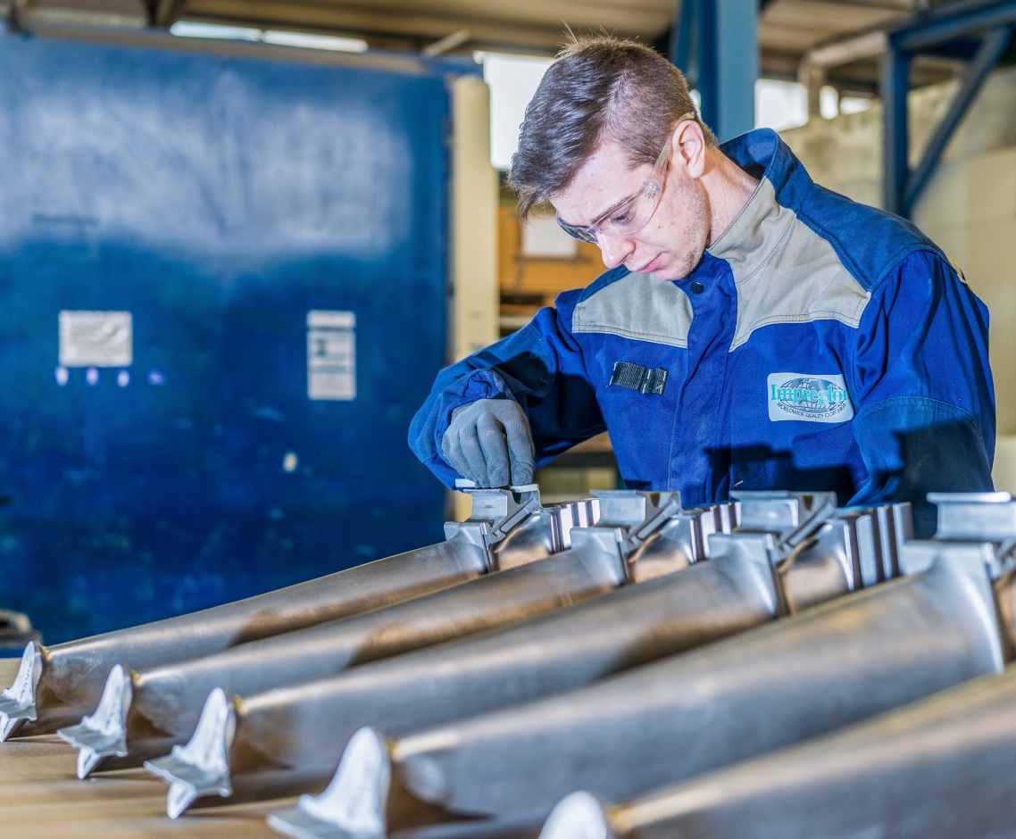 Treatment in HVOF spray of turbin